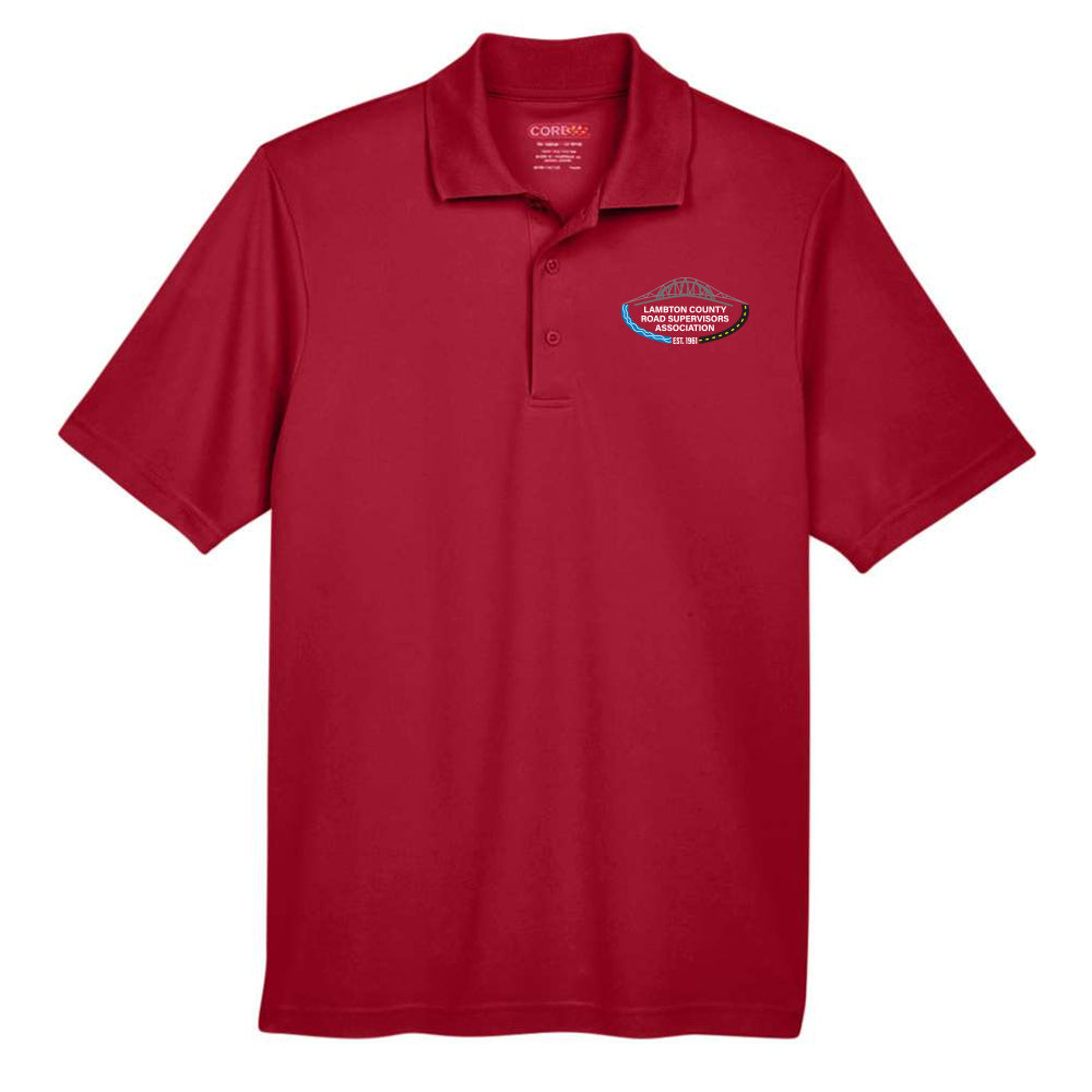 Lambton County Road Supervisors Adult Performance Piqué Polo