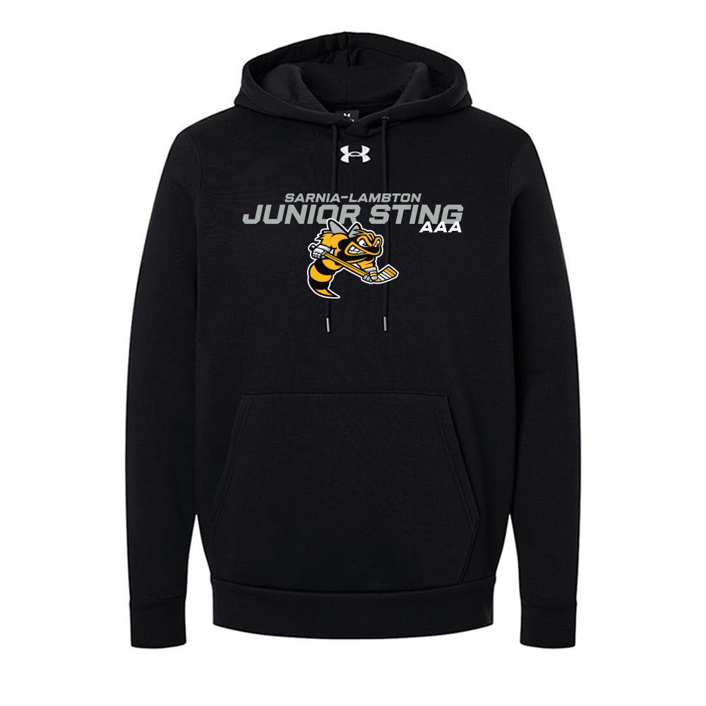 Lambton Jr Sting AAA Adult Under Armour Team Icon Fleece Hooded Sweatshirt