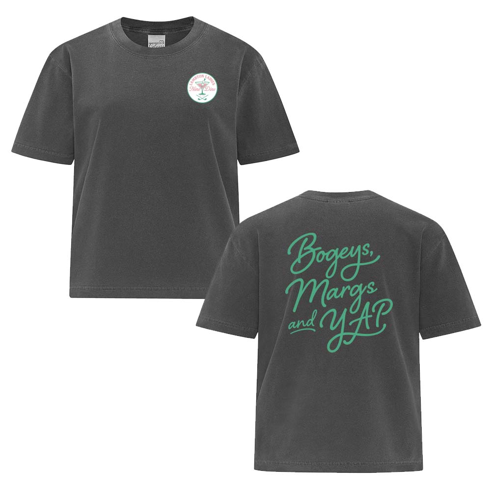 Lambton Ladies 9 & Dine Ladies' Garment-Dyed Heavyweight Boxy T-Shirt
