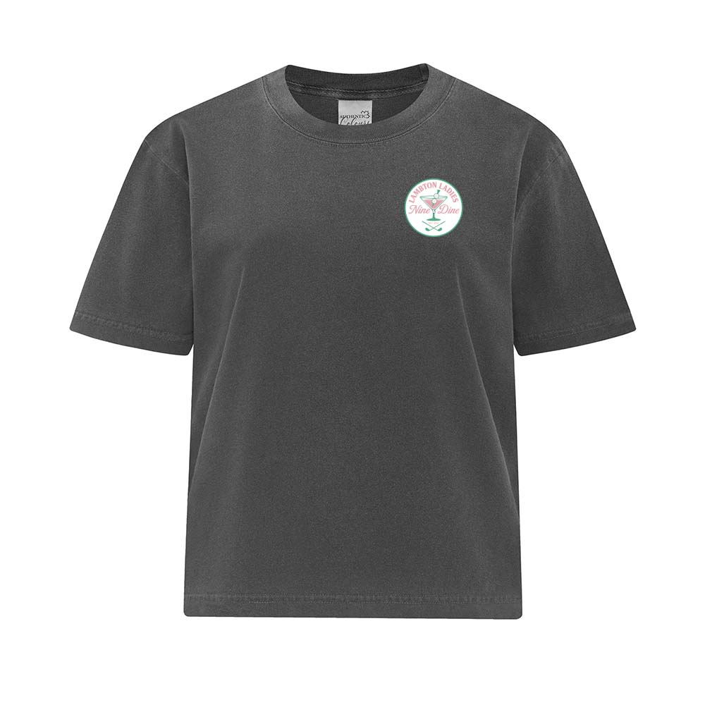 Lambton Ladies 9 & Dine Ladies' Garment-Dyed Heavyweight Boxy T-Shirt