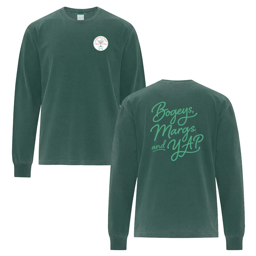Lambton Ladies 9 & Dine Adult Garment-Dyed Heavyweight Long Sleeve