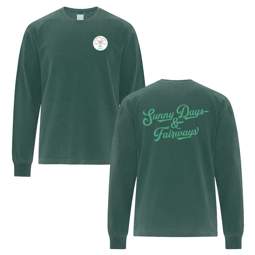 Lambton Ladies 9 & Dine Adult Garment-Dyed Heavyweight Long Sleeve