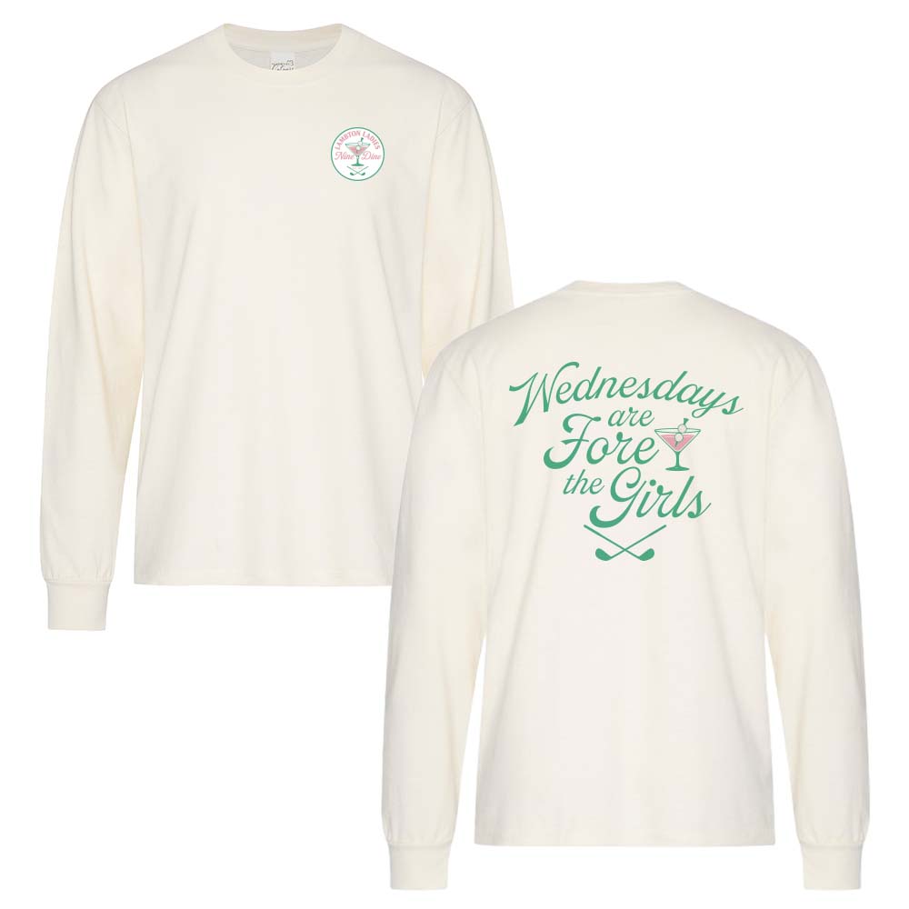 Lambton Ladies 9 & Dine Adult Garment-Dyed Heavyweight Long Sleeve