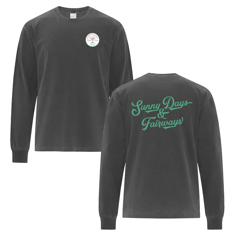Lambton Ladies 9 & Dine Adult Garment-Dyed Heavyweight Long Sleeve