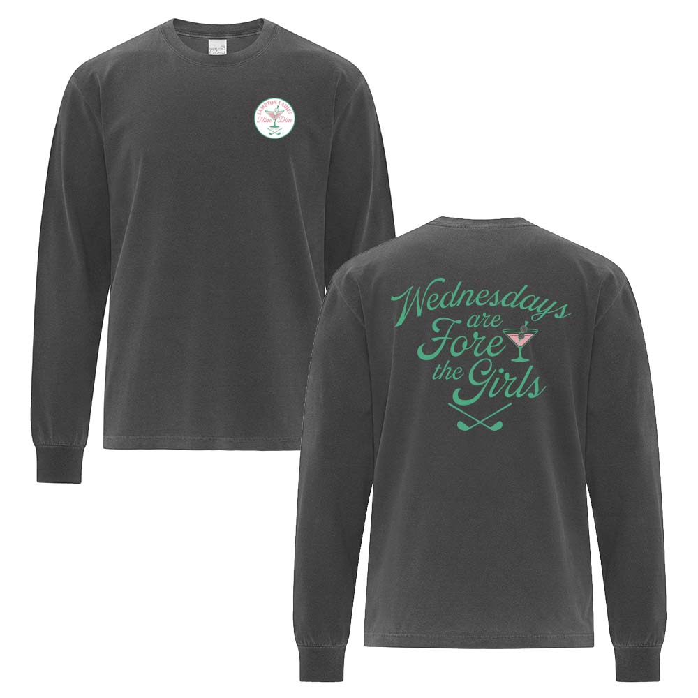Lambton Ladies 9 & Dine Adult Garment-Dyed Heavyweight Long Sleeve