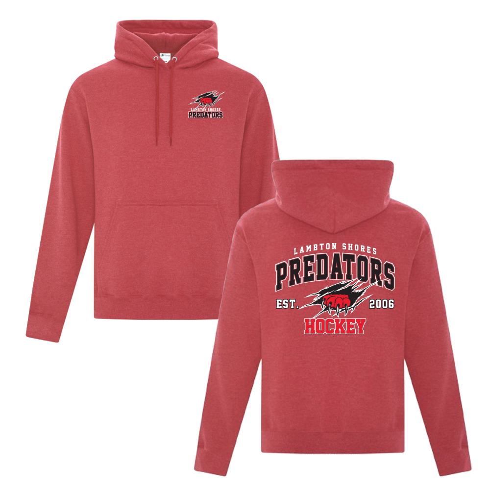 Lambton Shores Predators Adult Fleece Hooded Sweatshirt