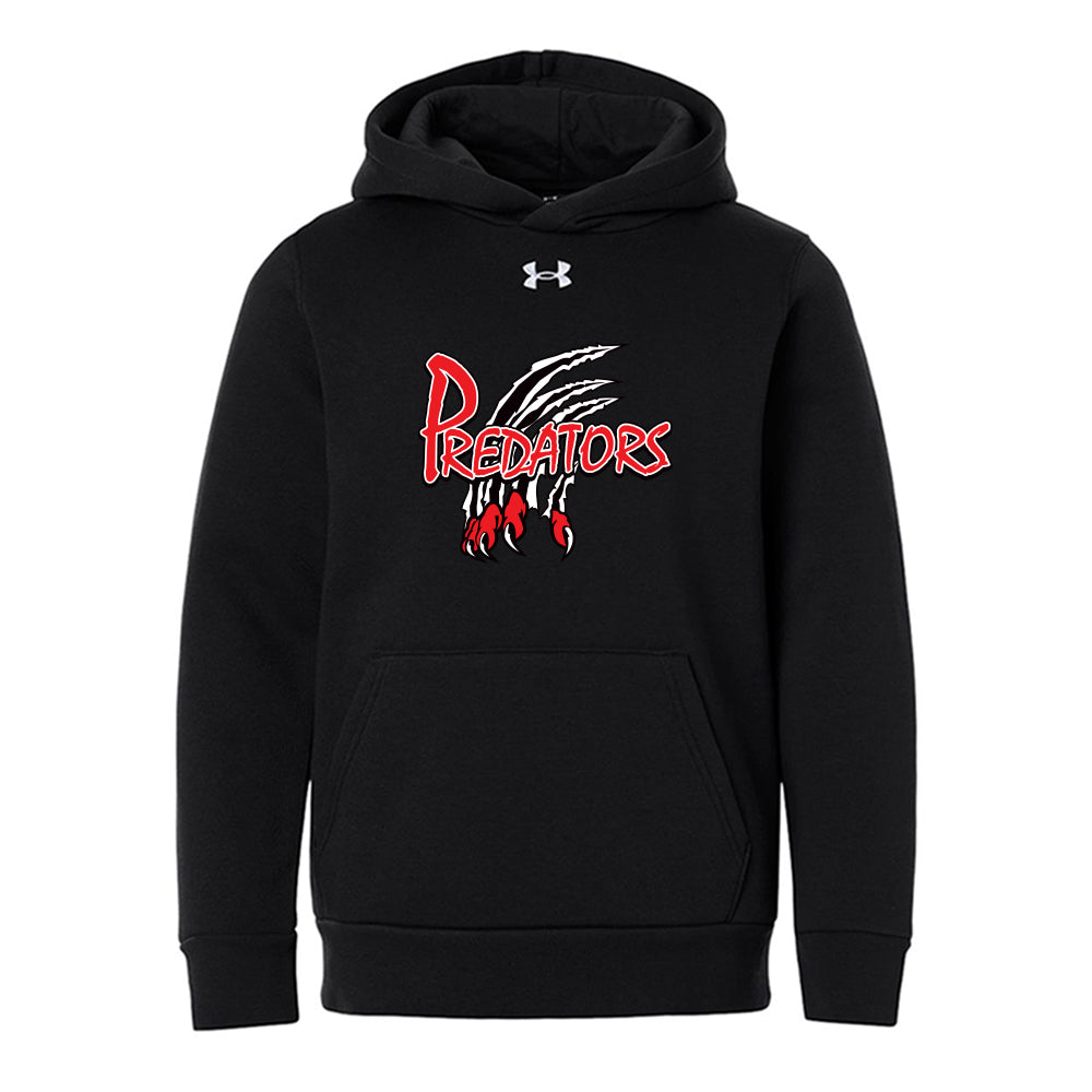 Lambton Shores Predators Youth Under Armour Team Icon Fleece Hooded Sweatshirt