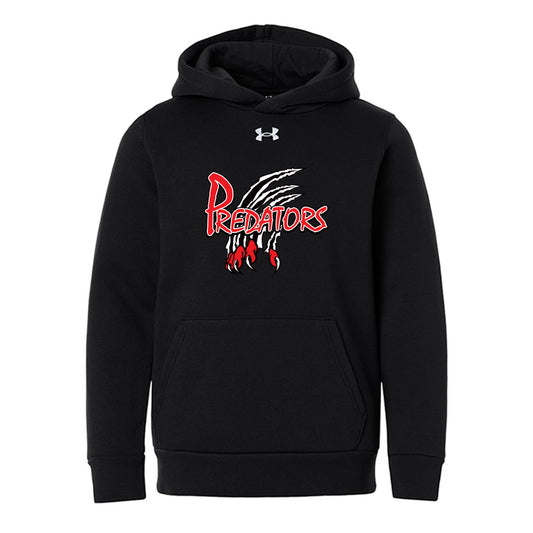 Lambton Shores Predators Youth Under Armour Team Icon Fleece Hooded Sweatshirt