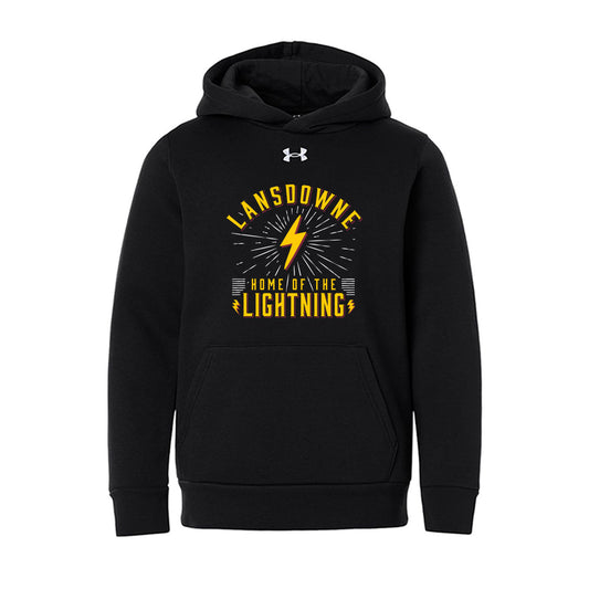 Lansdowne Youth Under Armour Team Icon Fleece Hooded Sweatshirt