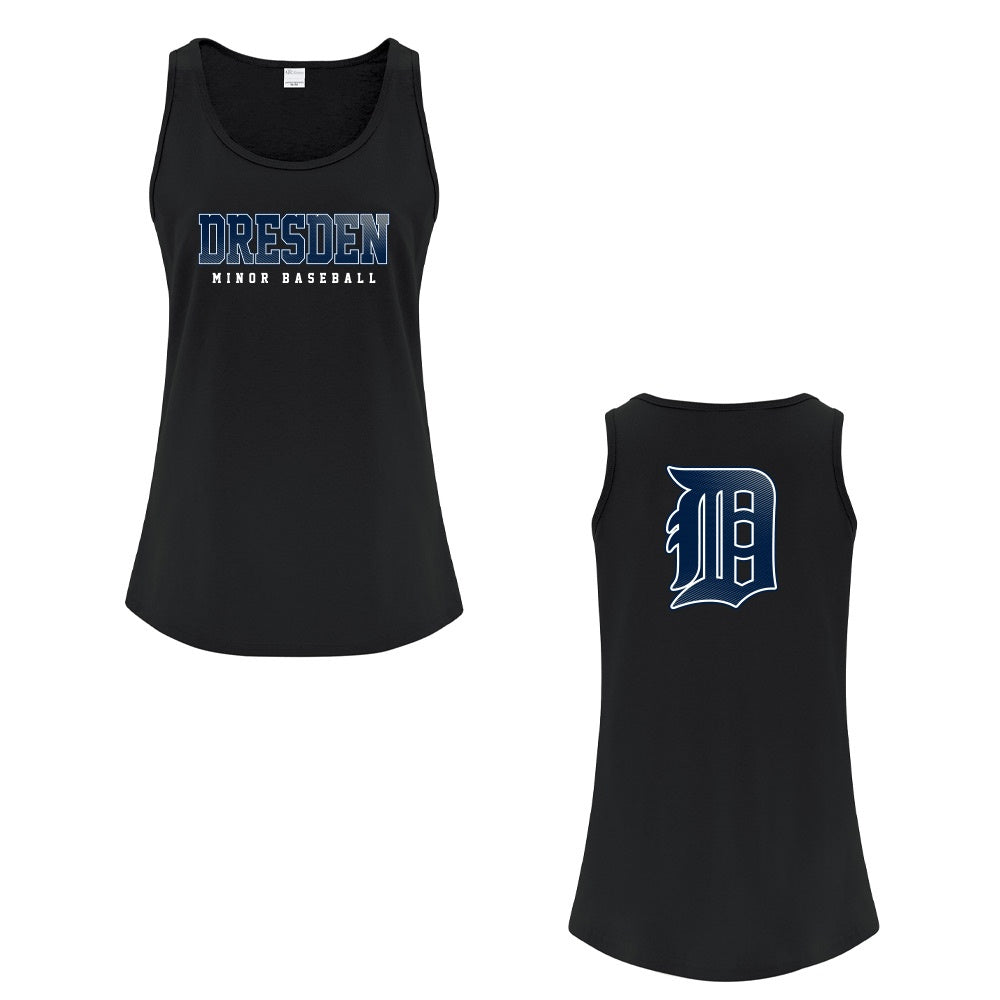 Dresden Minor Baseball Ladies' Cotton Tank Top
