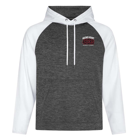Sacred Heart Adult Dynamic Heather Fleece Two Tone Hoodie