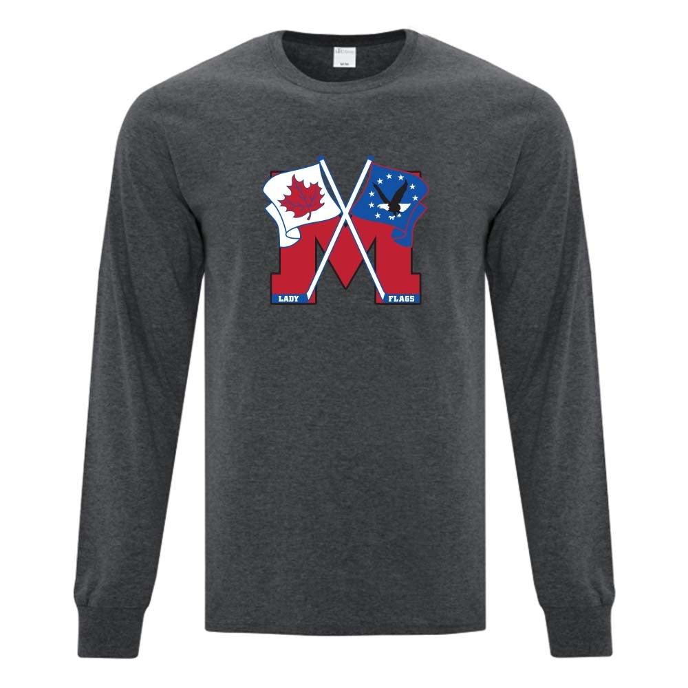 Mooretown Lady Flags Youth Cotton Long Sleeve