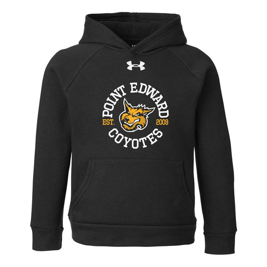 Point Edward Coyotes Youth Under Armour Rival Fleece Hooded Sweatshirt