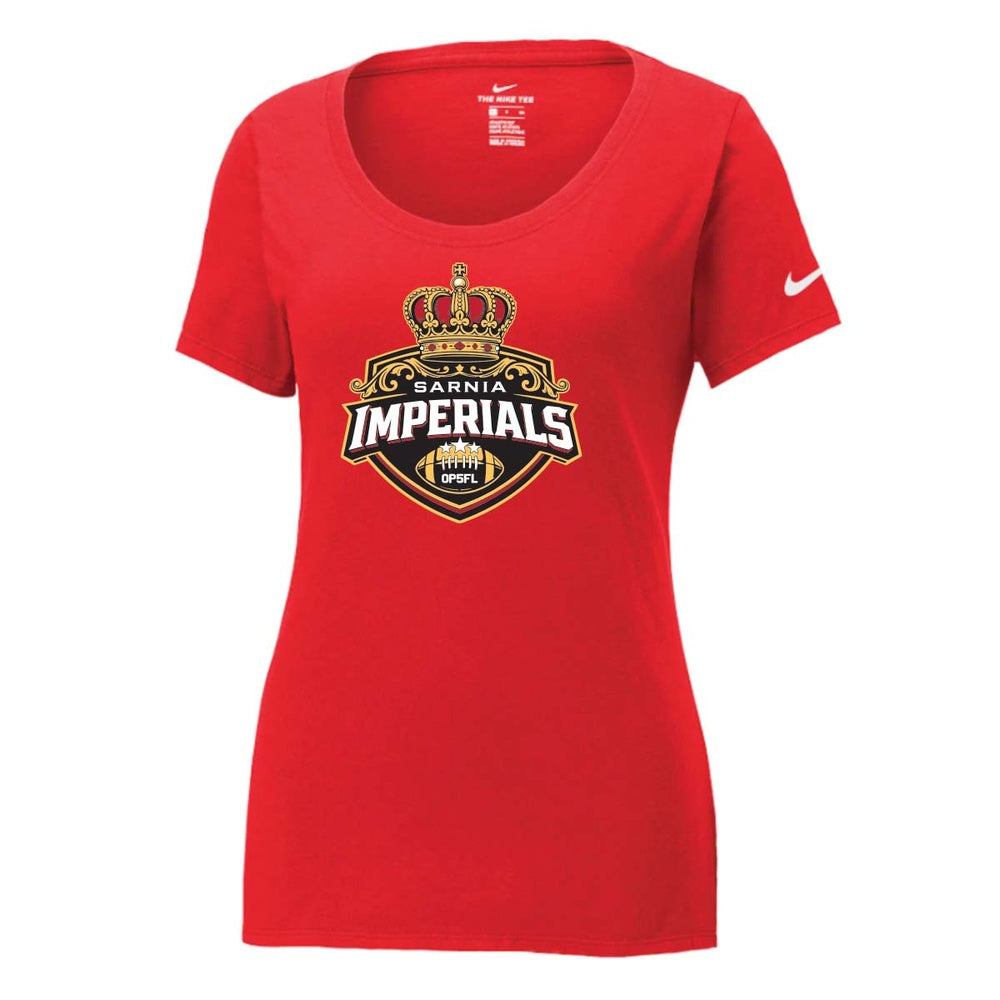 Sarnia Imperials Ladies' Nike Dri-FIT Cotton/Poly Scoop Neck Tee