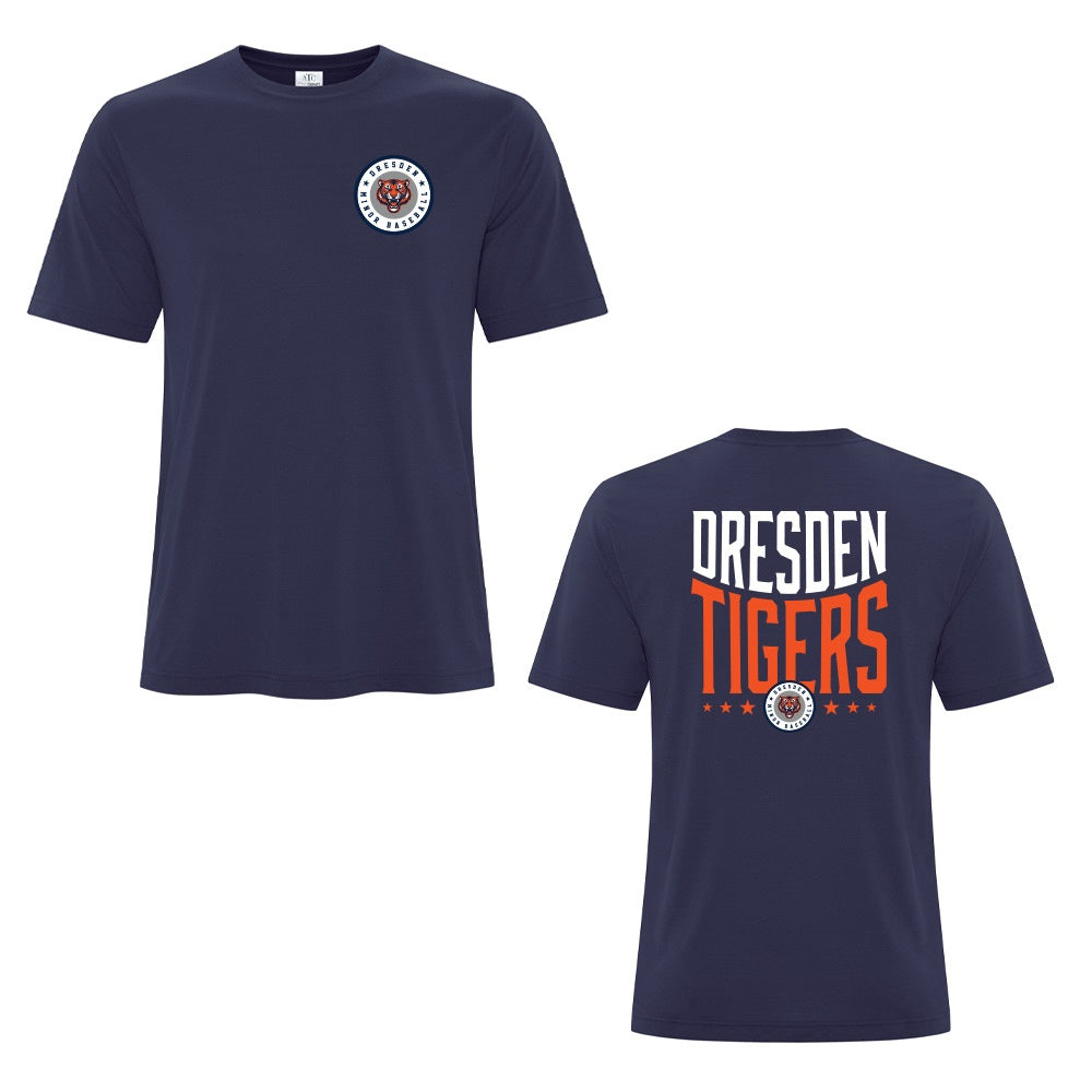 Dresden Minor Baseball Adult Pro Spun T-Shirt