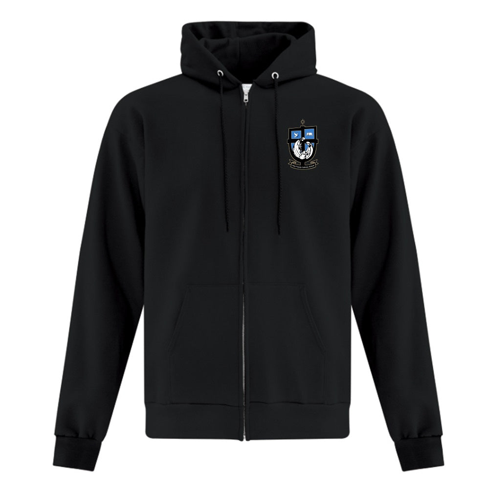 Holy Family Adult Fleece Full Zip Hooded Sweatshirt