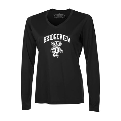 Bridgeview Ladies' Pro Team Long Sleeve V-Neck T-Shirt