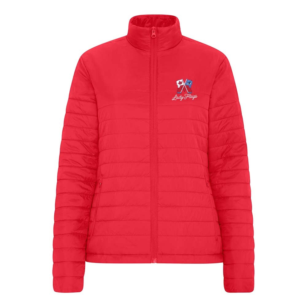 Mooretown Lady Flags Ladies' Puffy Jacket