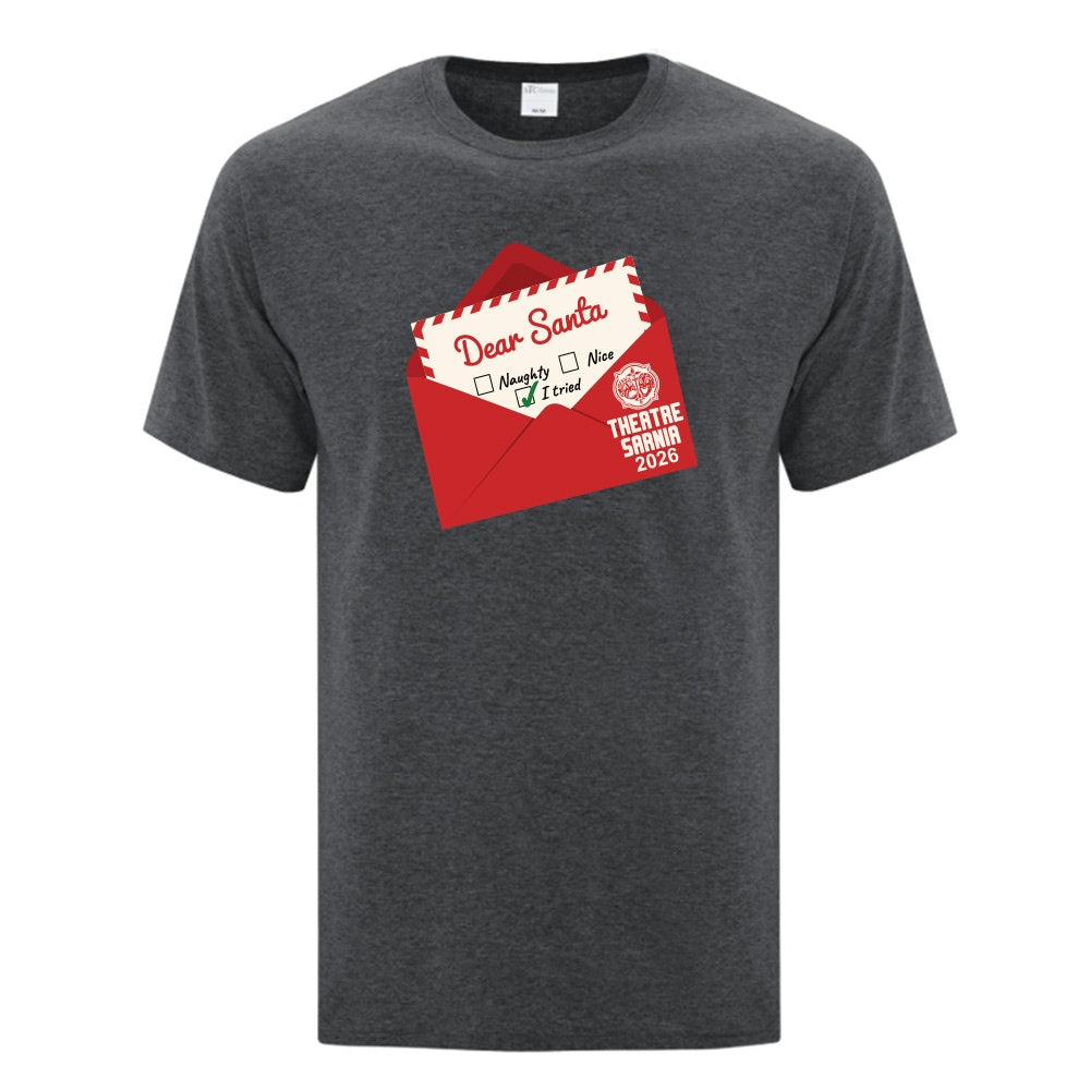 Dear Santa Adult Cotton T-Shirt