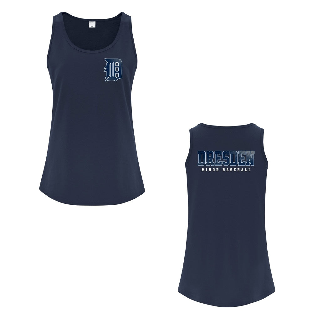 Dresden Minor Baseball Ladies' Cotton Tank Top
