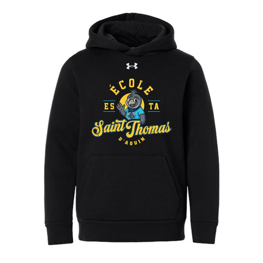St Thomas D'Aquin Youth Under Armour Team Icon Fleece Hooded Sweatshirt
