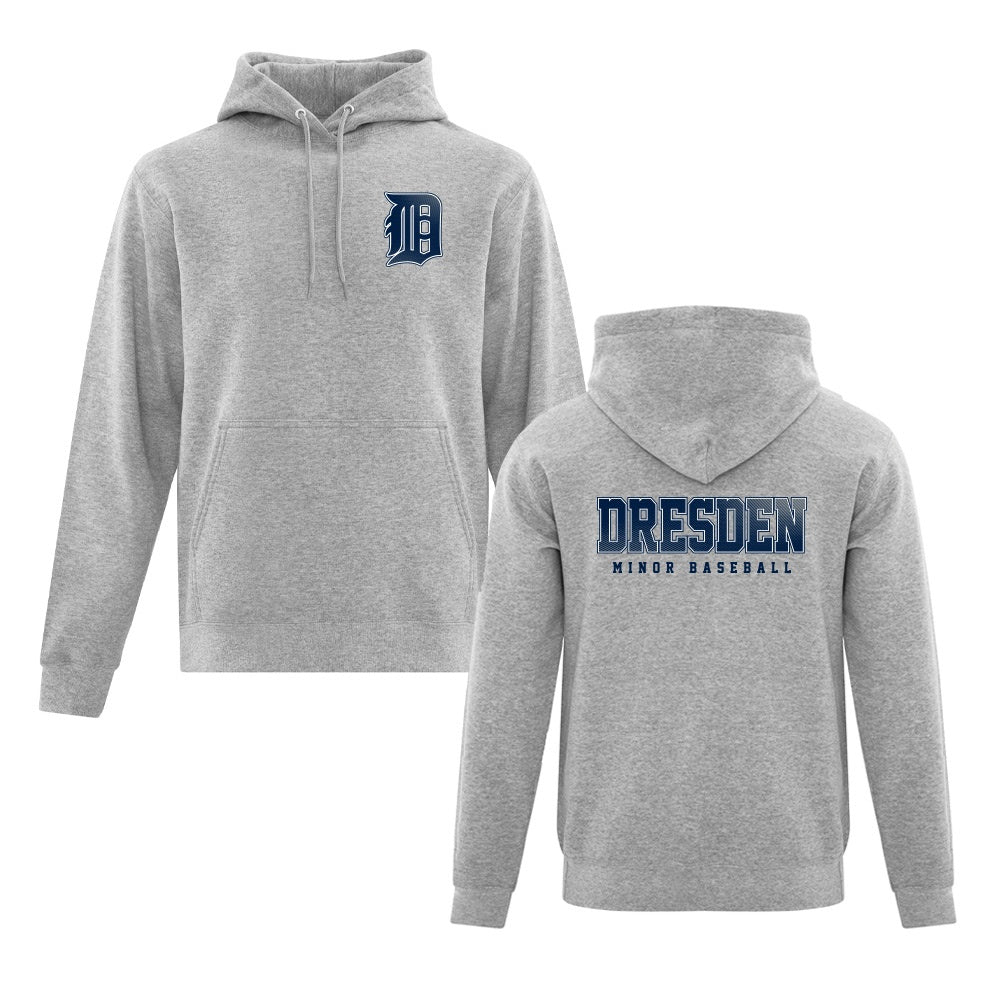 Dresden Minor Baseball Adult Fleece Hooded Sweatshirt