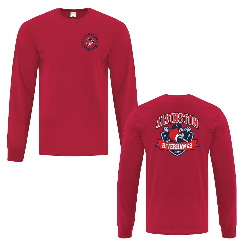 Alvinston Riverhawks Adult Cotton Long Sleeve