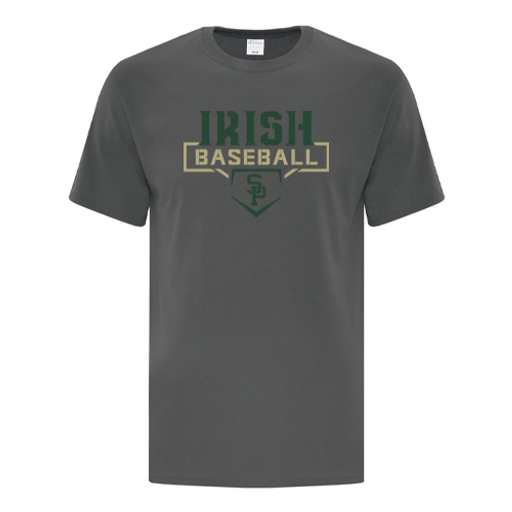 St. Pats Baseball Adult Everyday Cotton T-Shirt