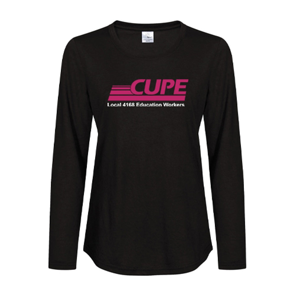 CUPE 4168 Ladies' Pro Spun Long Sleeve T-Shirt