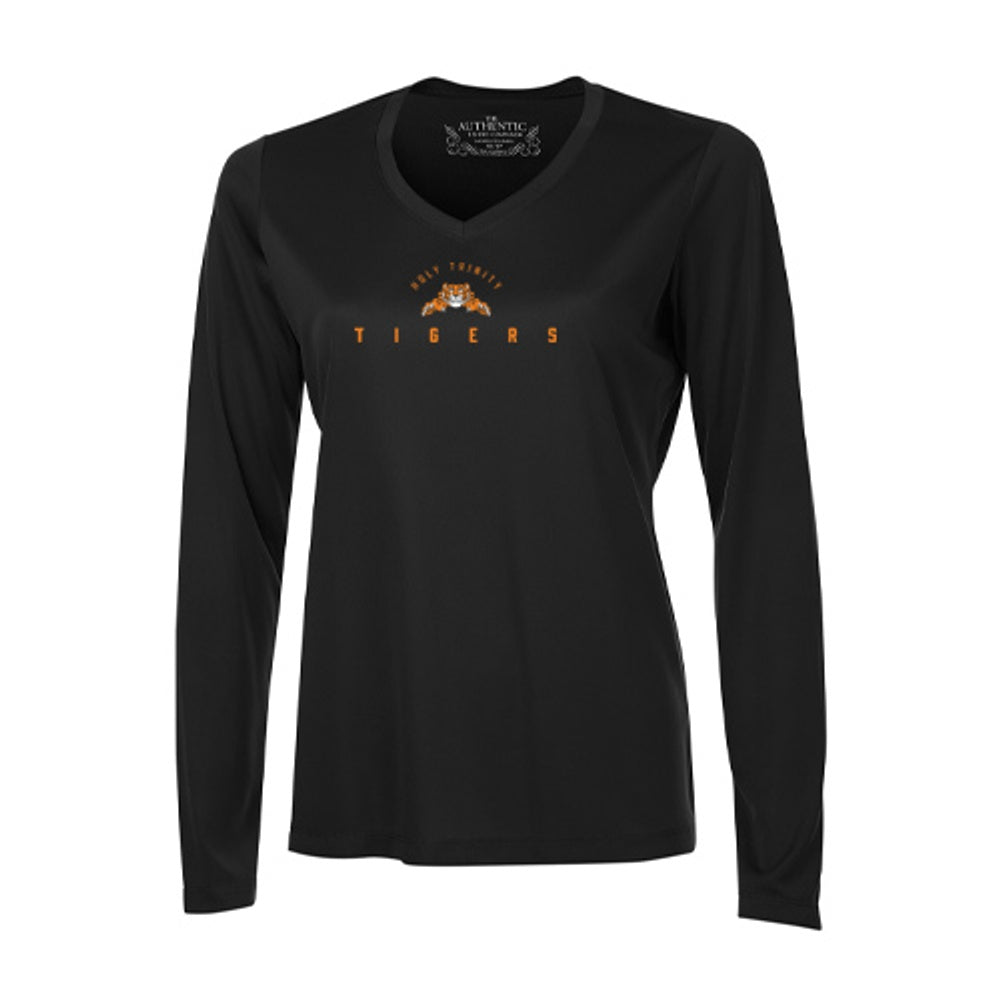 Holy Trinity Ladies' Pro Team Long Sleeve V-Neck T-Shirt