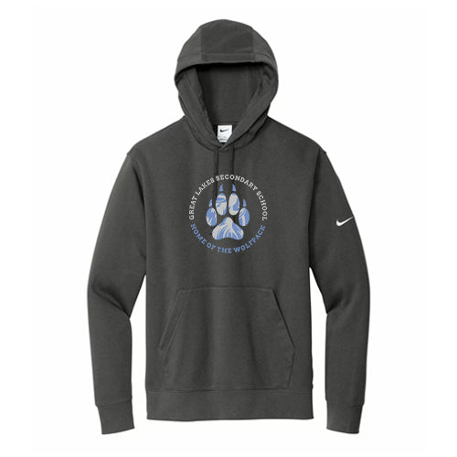 Great Lakes Adult Nike Club Fleece Sleeve Swoosh Pullover Hoodie