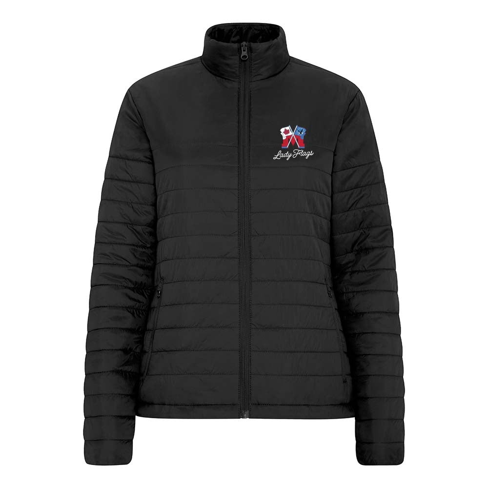 Mooretown Lady Flags Ladies' Puffy Jacket
