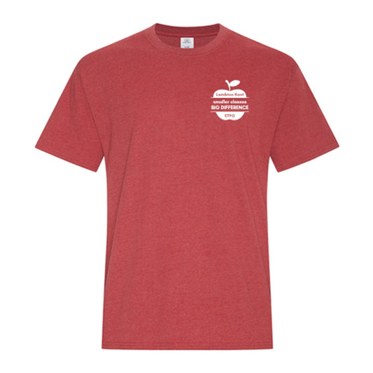 Lambton Kent ETFO Red for Ed Adult Earth Wash Tee