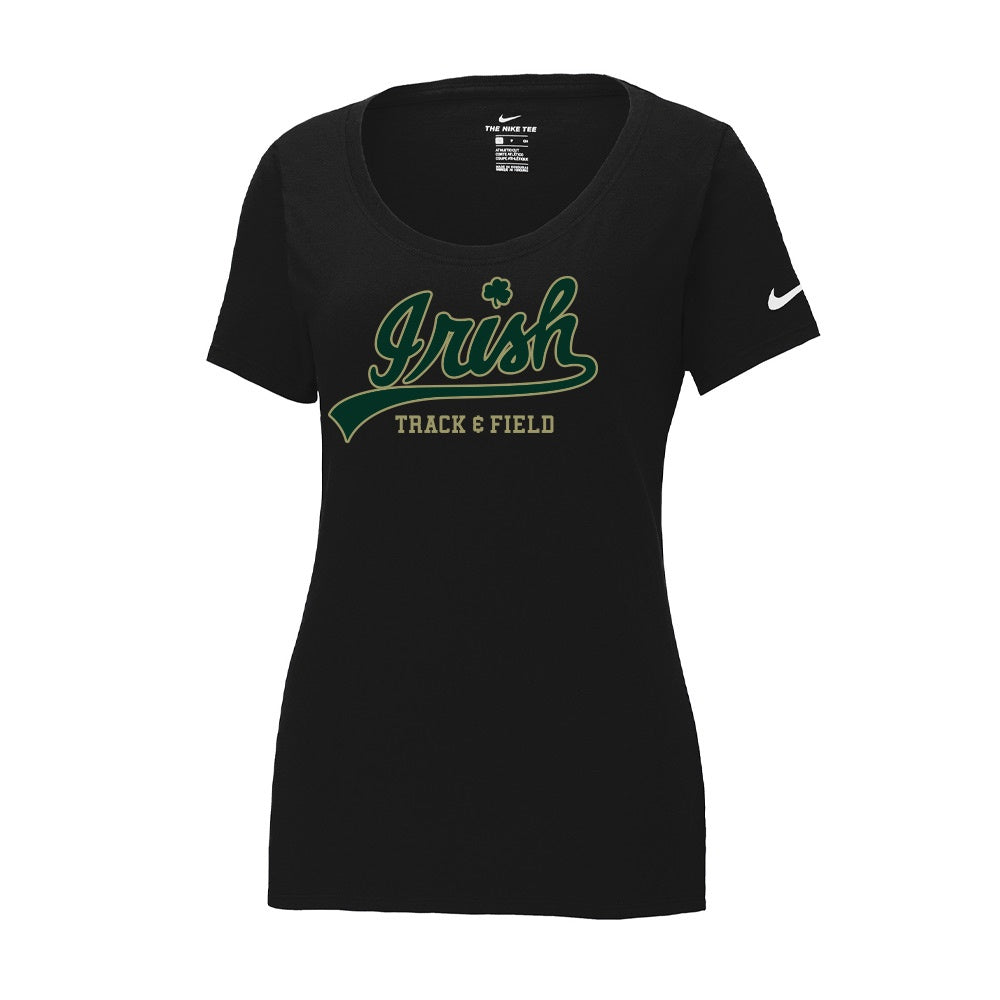 St Pats Track & Field Ladies' Nike Dri-FIT Cotton/Poly Scoop Neck Tee