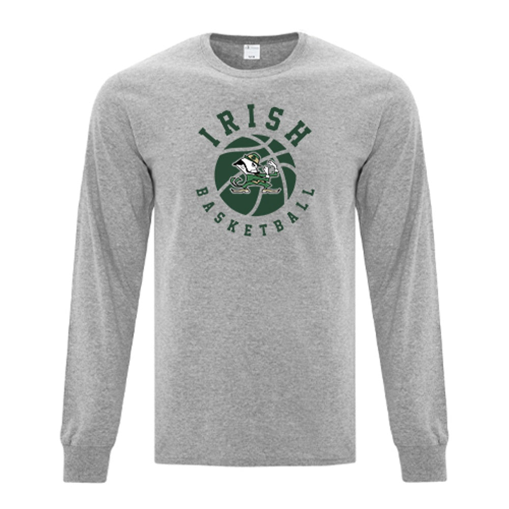 St Pats Basketball Adult Everyday Cotton Long Sleeve T-Shirt