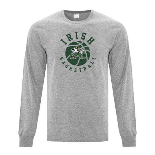 St Pats Basketball Adult Everyday Cotton Long Sleeve T-Shirt