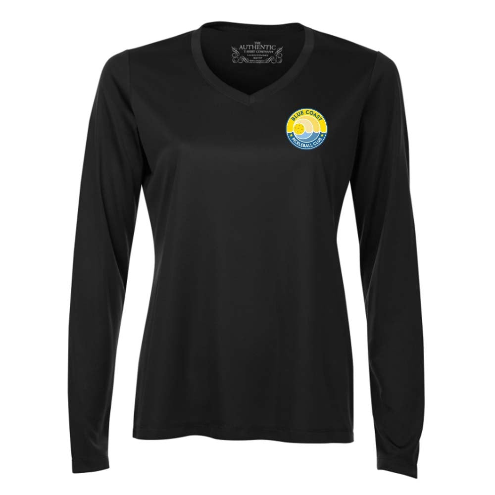 Blue Coast Pickleball Ladies' Pro Team Long Sleeve V-Neck