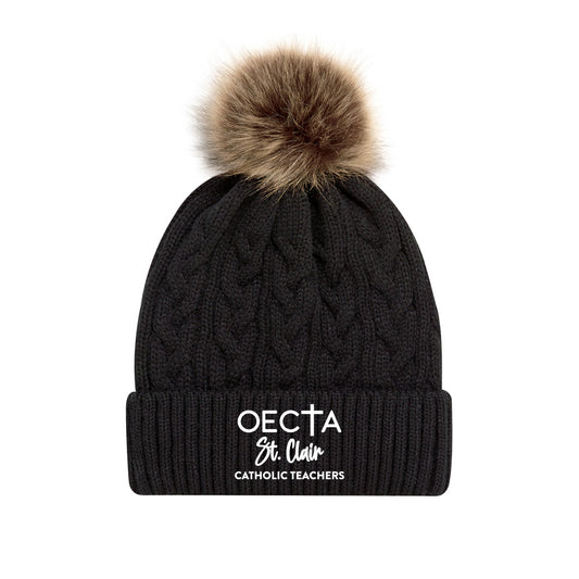 OECTA St. Clair Faux Fur Pom Pom Cuff Toque
