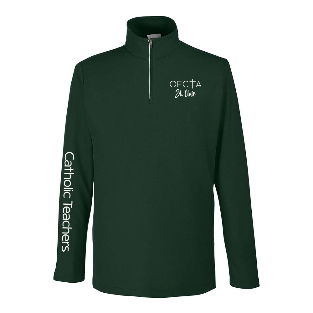 OECTA St. Clair Adult Fusion ChromaSoft Pique Quarter-Zip Pullover