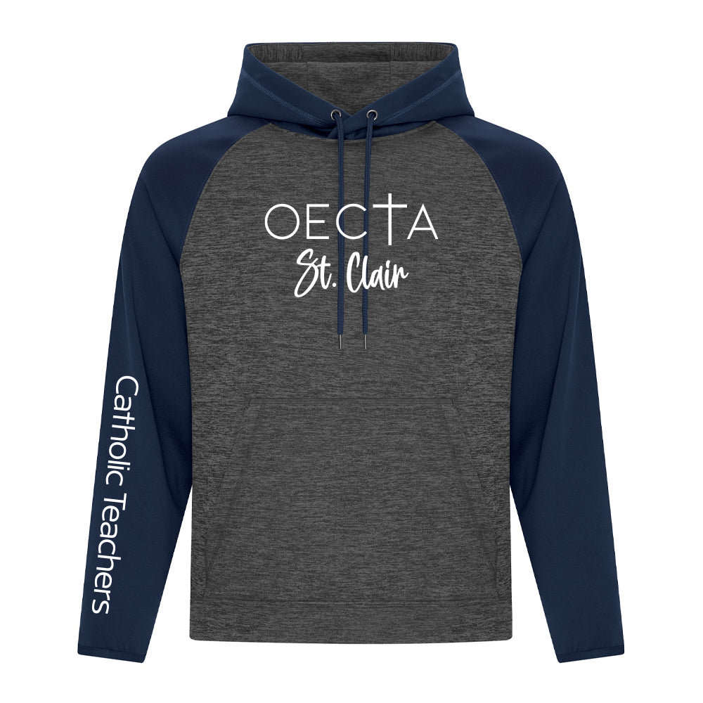 OECTA St. Clair Adult Dynamic Heather Fleece Two Tone Hoodie