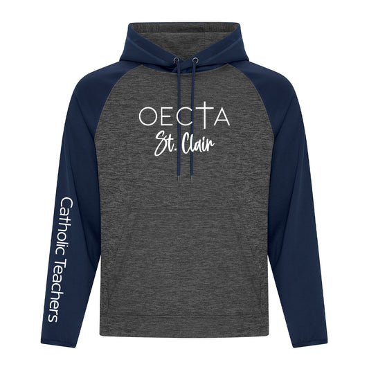 OECTA St. Clair Adult Dynamic Heather Fleece Two Tone Hoodie