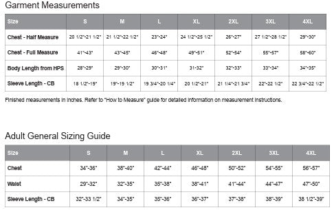 Men's Sizing Chart