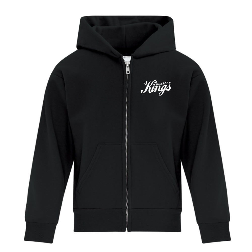 Dresden Jr Kings Youth Fleece Youth Full Zip Hooded Sweatshirt