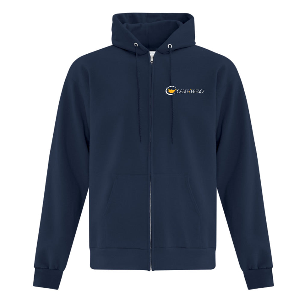 OSSTF Adult Fleece Full Zip Hooded Sweatshirt