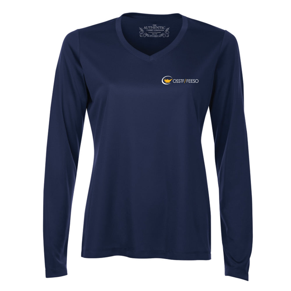 OSSTF Ladies' Pro Team Long Sleeve V-Neck