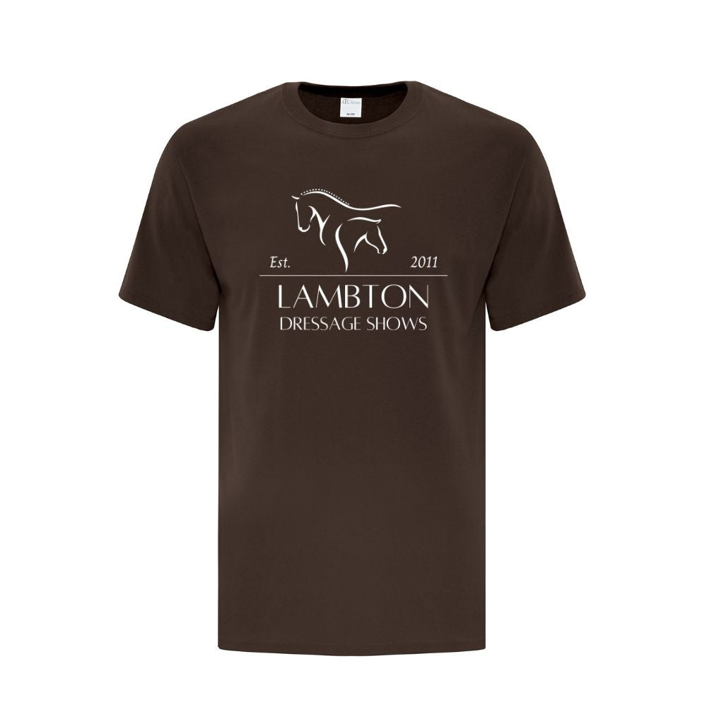 Lambton Dressage Shows Adult Cotton T-Shirt