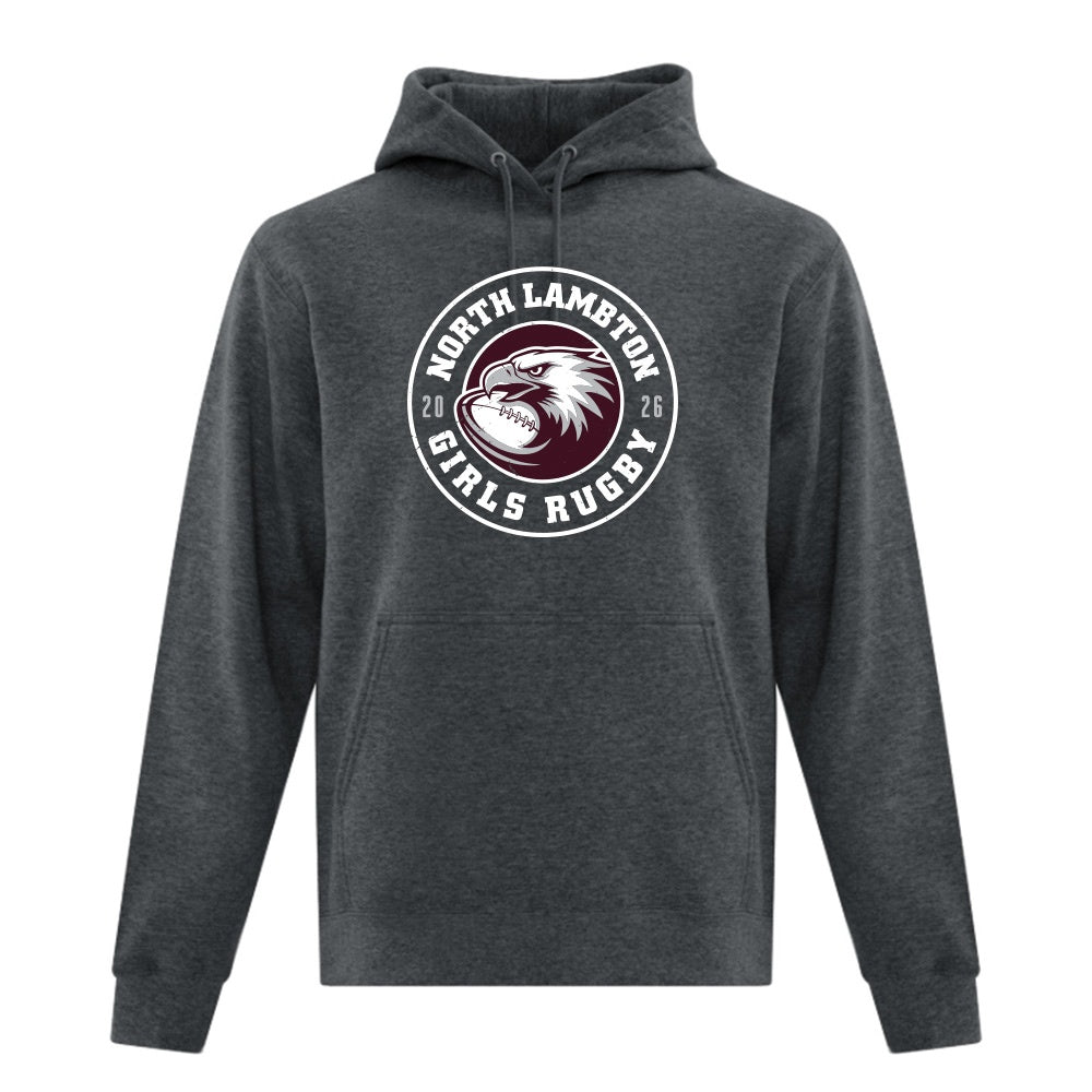 NLSS Girls Rugby Adult Fleece Hooded Sweatshirt