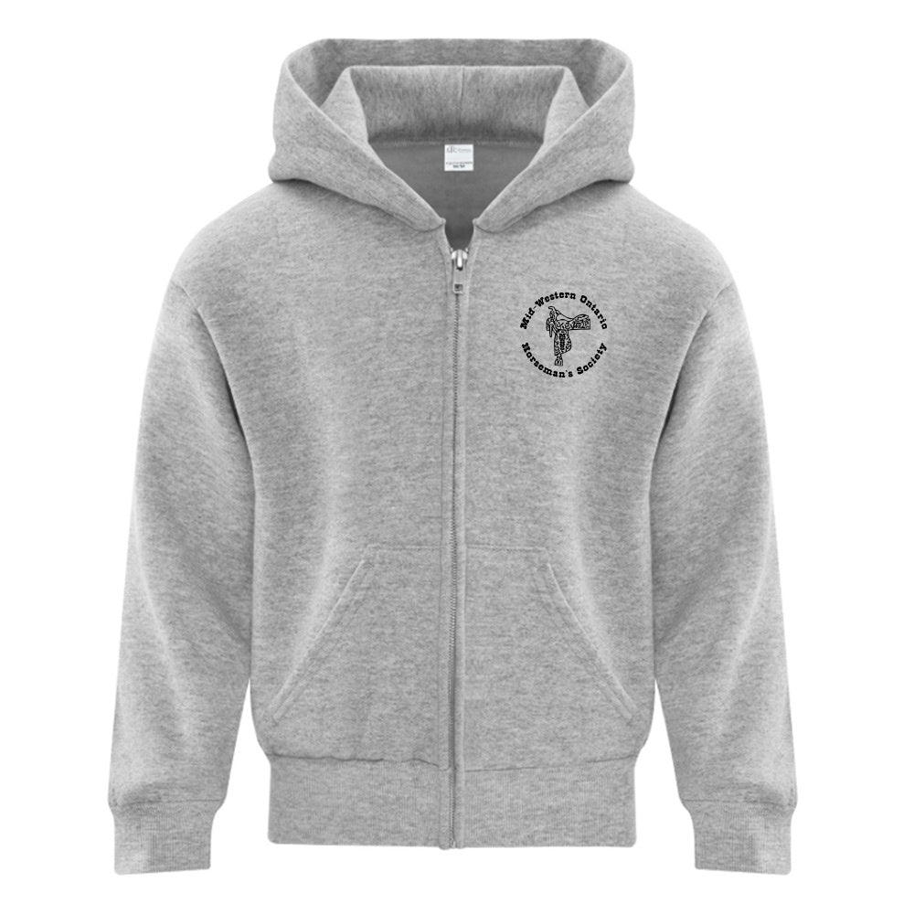 MWHS Youth Fleece Full Zip Hooded Sweatshirt