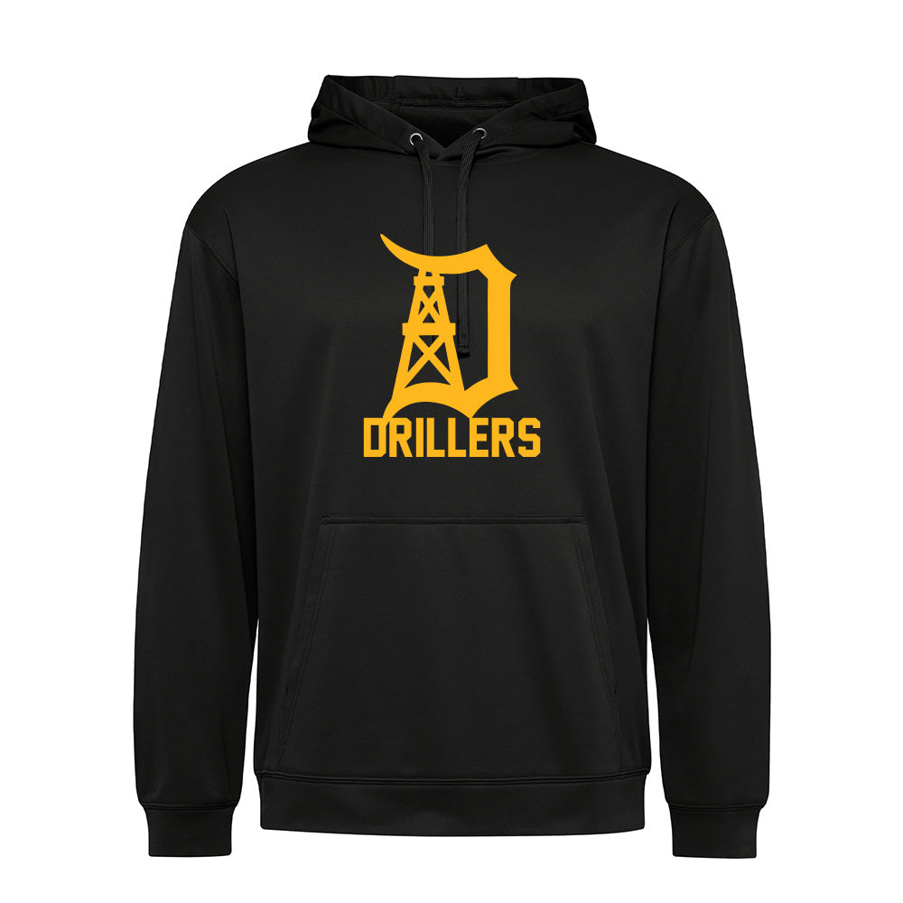 Oil Springs Drillers Adult Essential Performance Hoodie