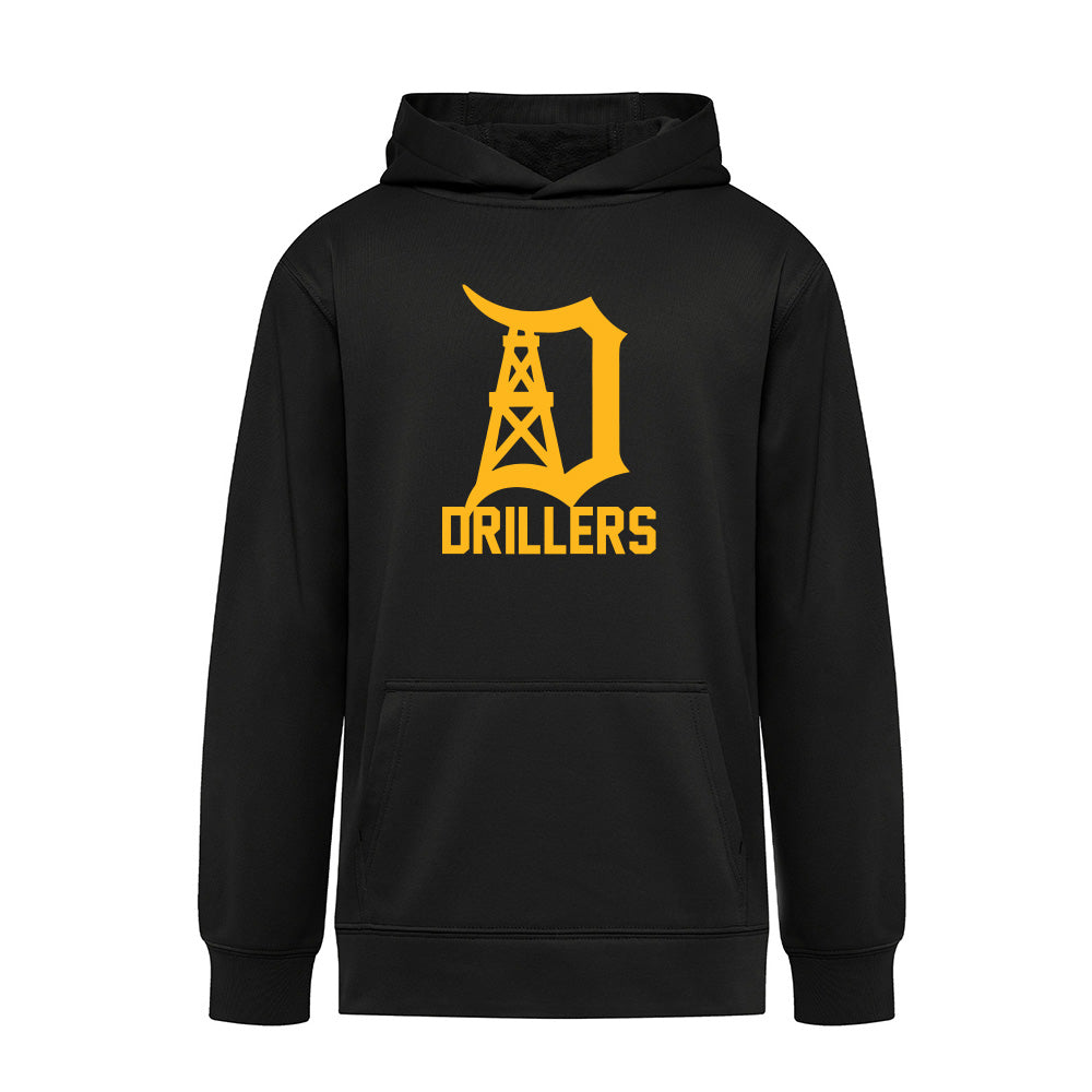 Oil Springs Drillers Youth Essential Performance Hoodie